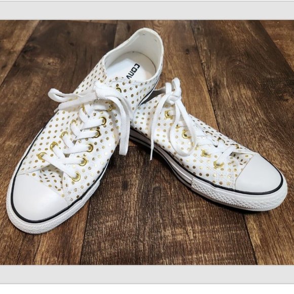 Converse CTAS Polka Dot Low Top Sneakers Shoes - Picture 2 of 12